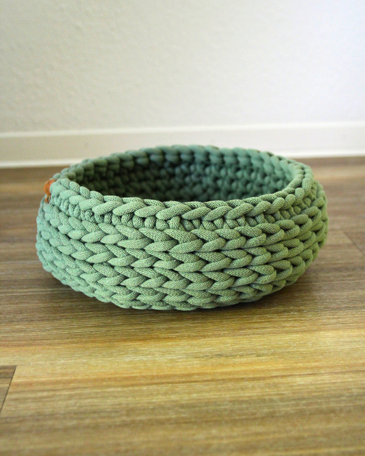 Häkelkorb aus 9mm Garn (30x10 cm)